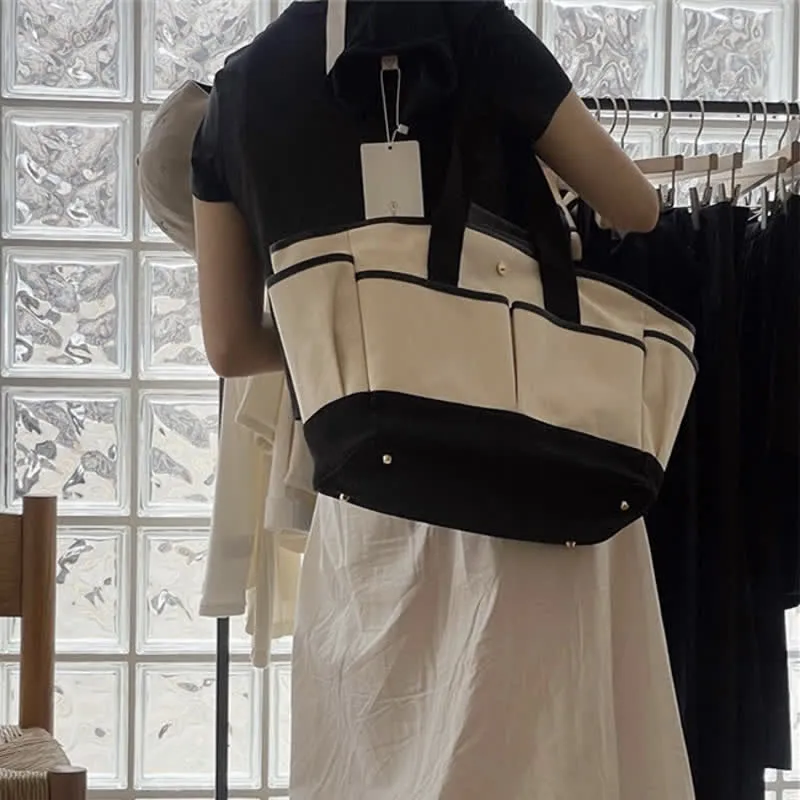 Multi-functional Pocket Canvas Mommy Bag