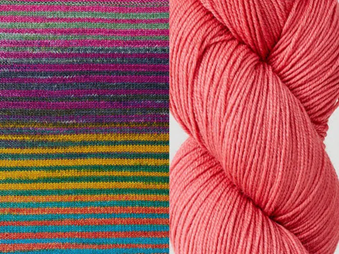 Myrna's Cardigan Kit in Urth Uneek Fingering &  Harvest Fingering