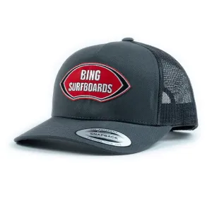NOSERIDER Patch Trucker Hat Charcoal