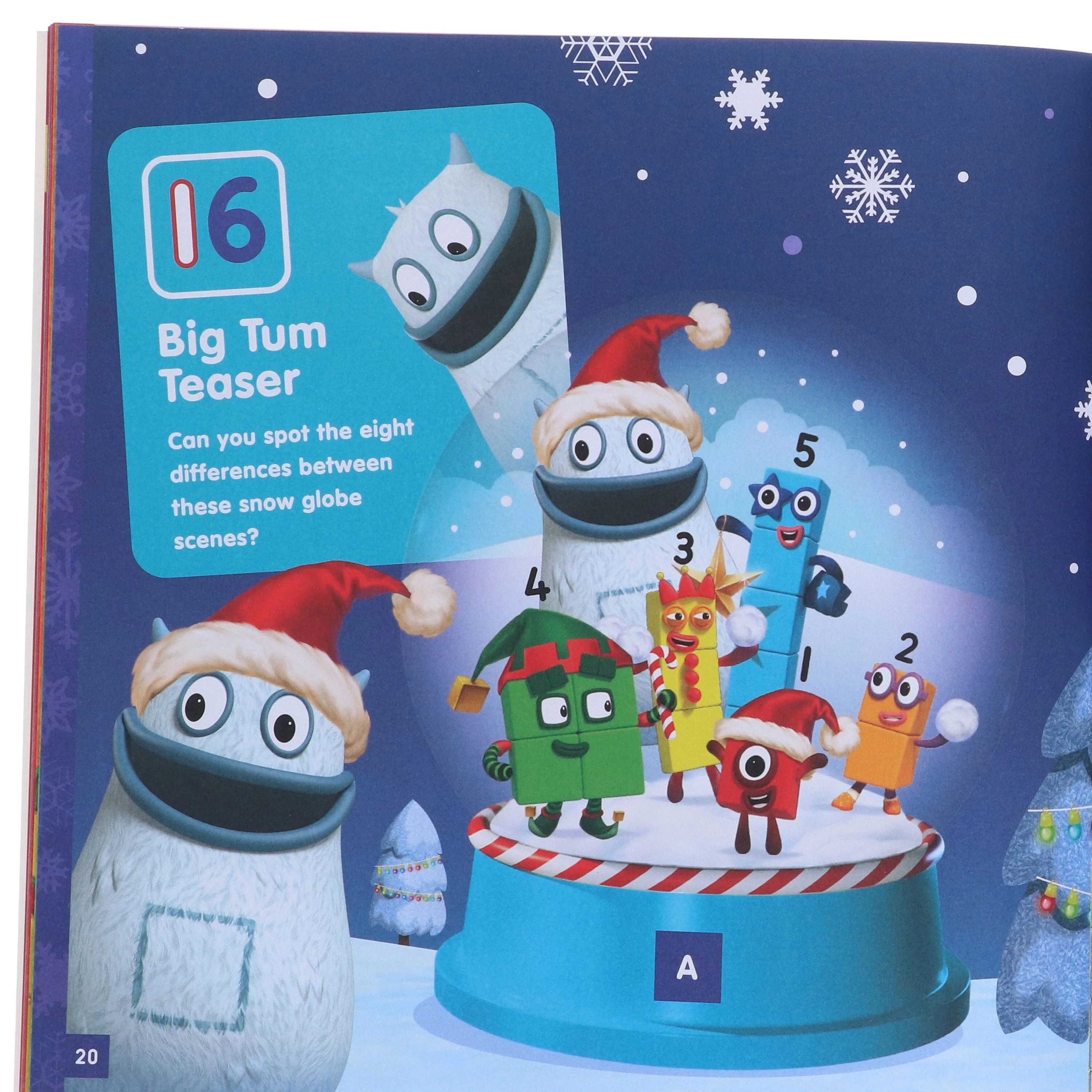 Numberblocks Christmas Collection 3 Books Set and A Children's Nursery Red Schoolbag for Boys & Girls- Ages 1-7 - Paperback/Hardback
