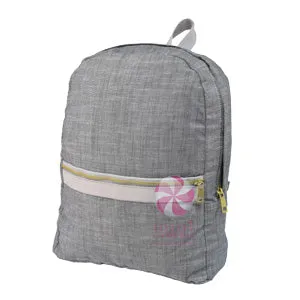 Oh Mint Medium Seersucker Backpack