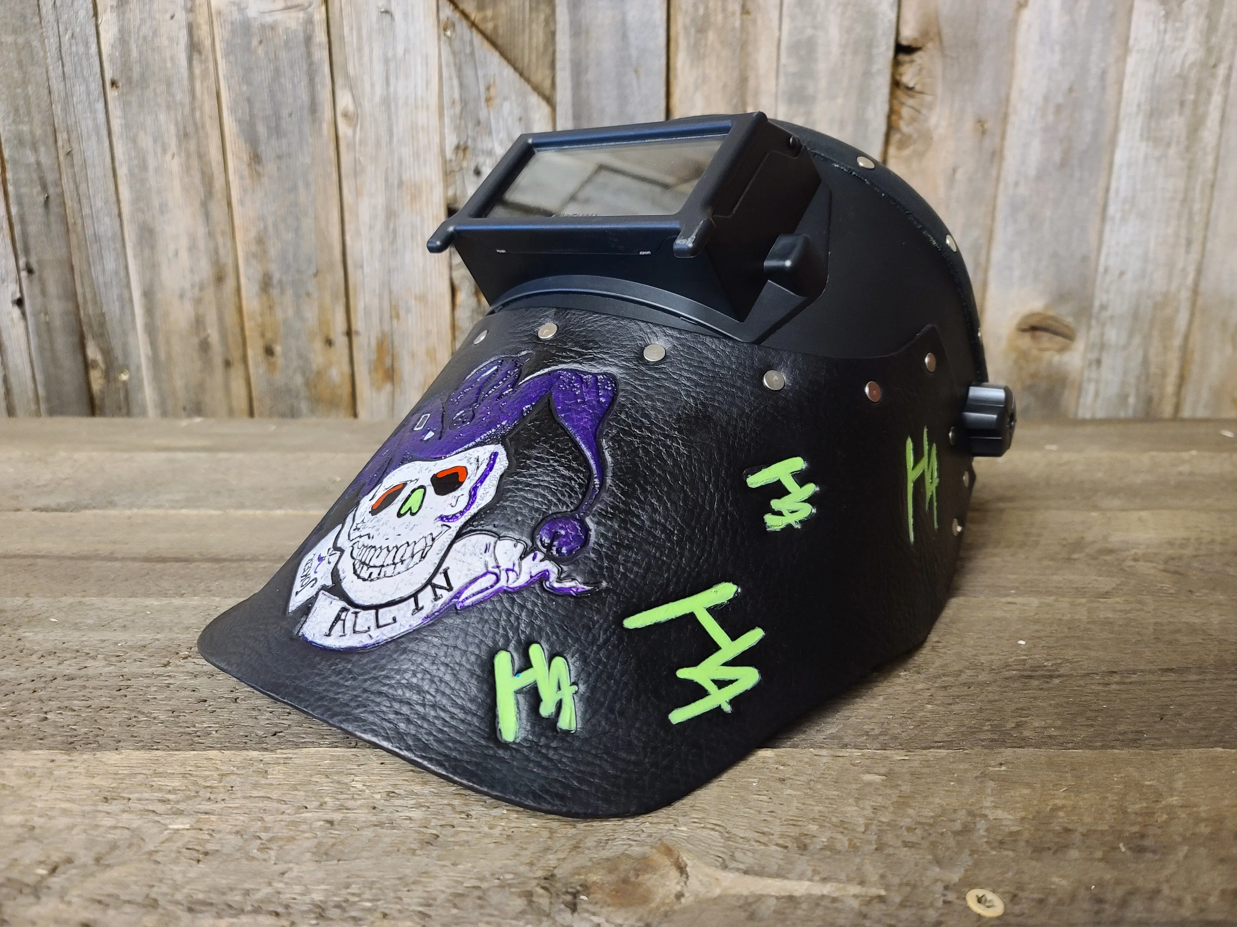 Outlaw Leather - Welding Hood - Joker Hat