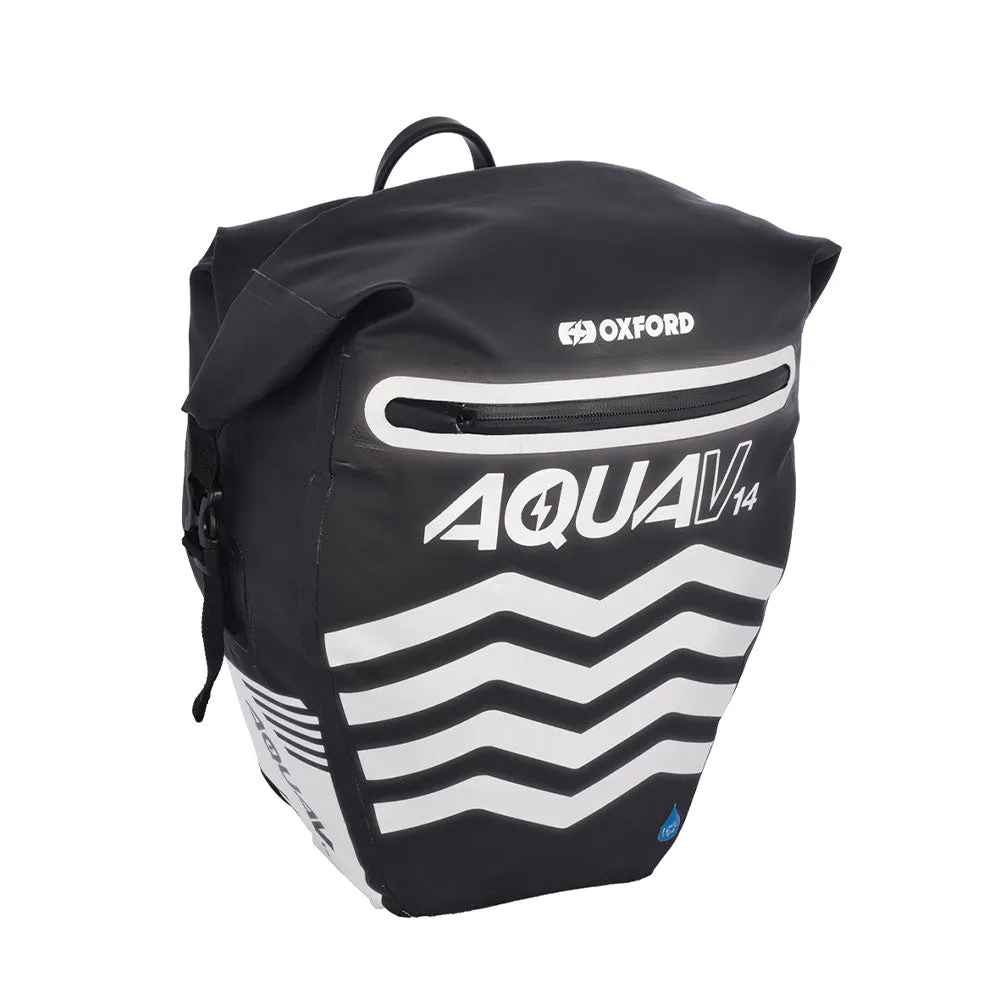 Oxford Aqua V 14 Pannier Bag-Black