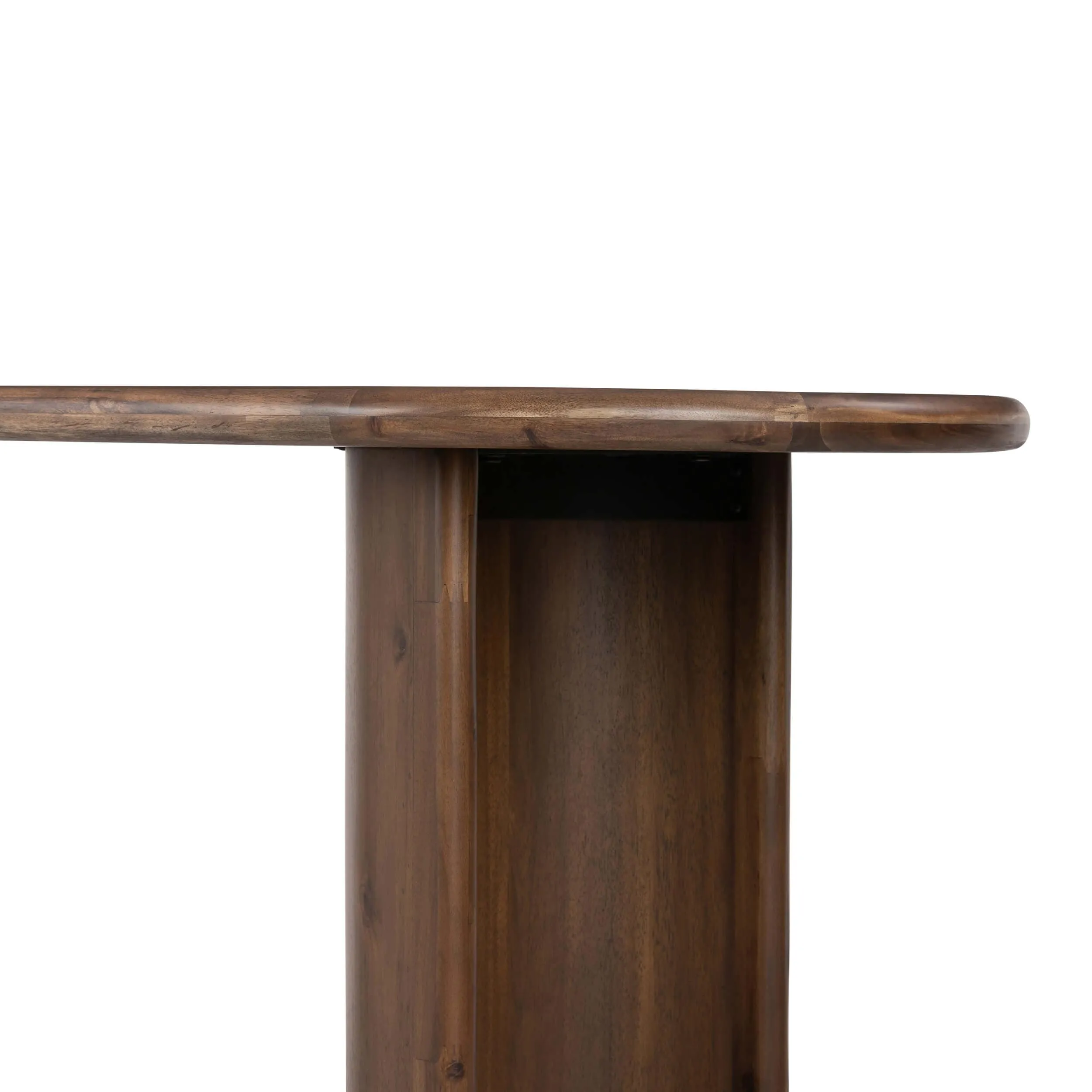 Paden Large Console Table, Seasoned Brown Acacia