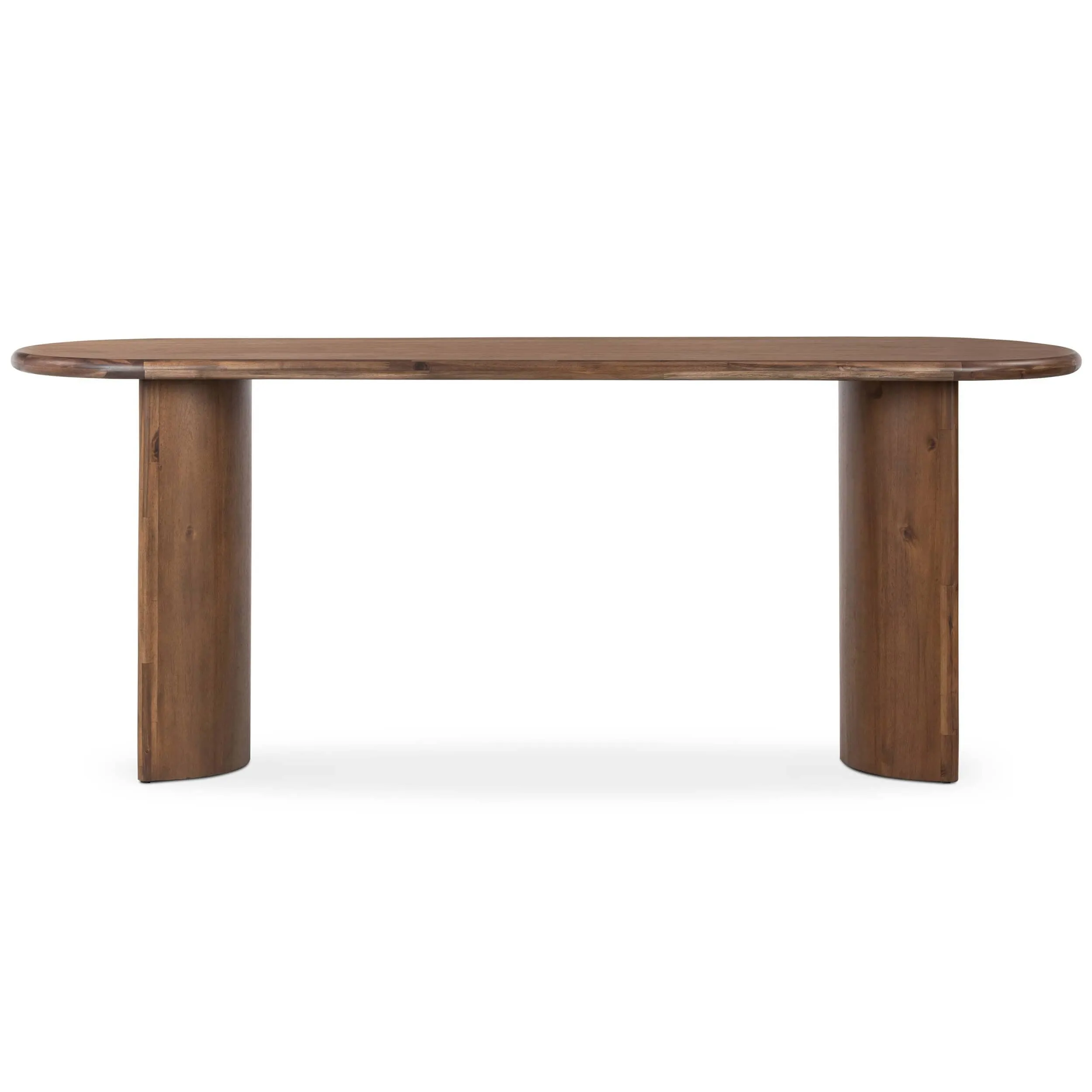 Paden Large Console Table, Seasoned Brown Acacia