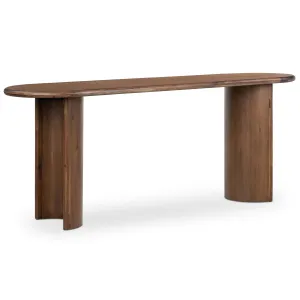 Paden Large Console Table, Seasoned Brown Acacia