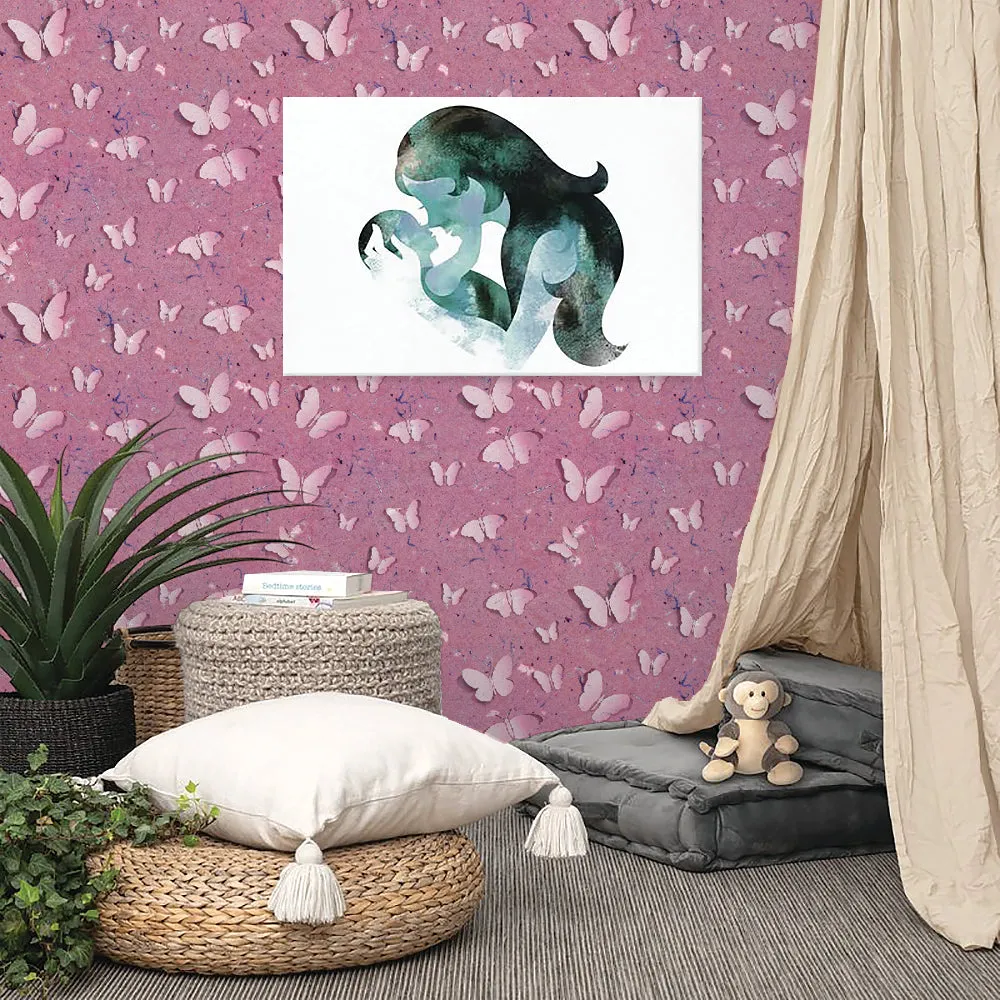 Papier Butterflies Peel & Stick Removable Fabric Wallpaper - Designed by Michigan Artists