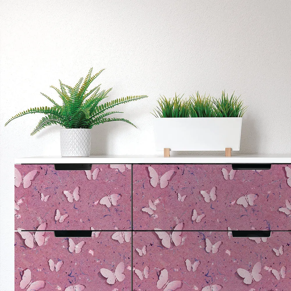 Papier Butterflies Peel & Stick Removable Fabric Wallpaper - Designed by Michigan Artists
