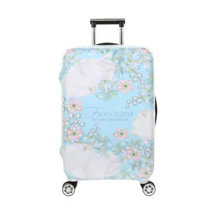 Pastel Blue Flowers #1 | Standard Design | Luggage Suitcase Protective Cover