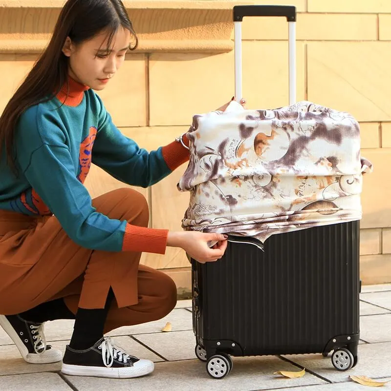 Pastel Blue Flowers #1 | Standard Design | Luggage Suitcase Protective Cover