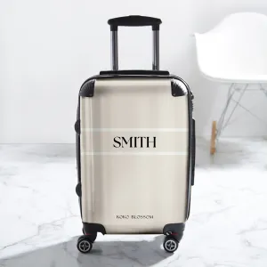 Personalised Suitcase | Tan Lines in Vanilla