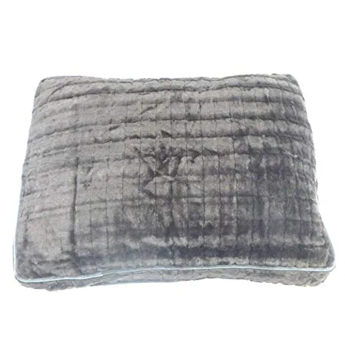 Pet Maison Faux Fur Cocoa Rectangle Pet Bed By Pet Maison For Unisex - 36 X 27 X 4 Inch Pet Bed  36 x 27 x 4 Inch