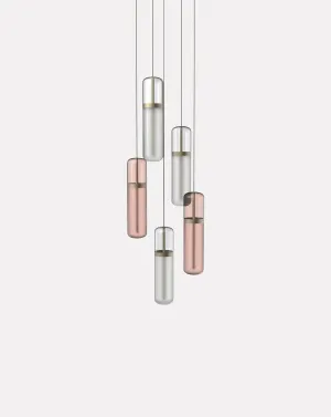Pill Opal Pink Cluster Pendant