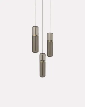 Pill Smoked Cluster Pendant