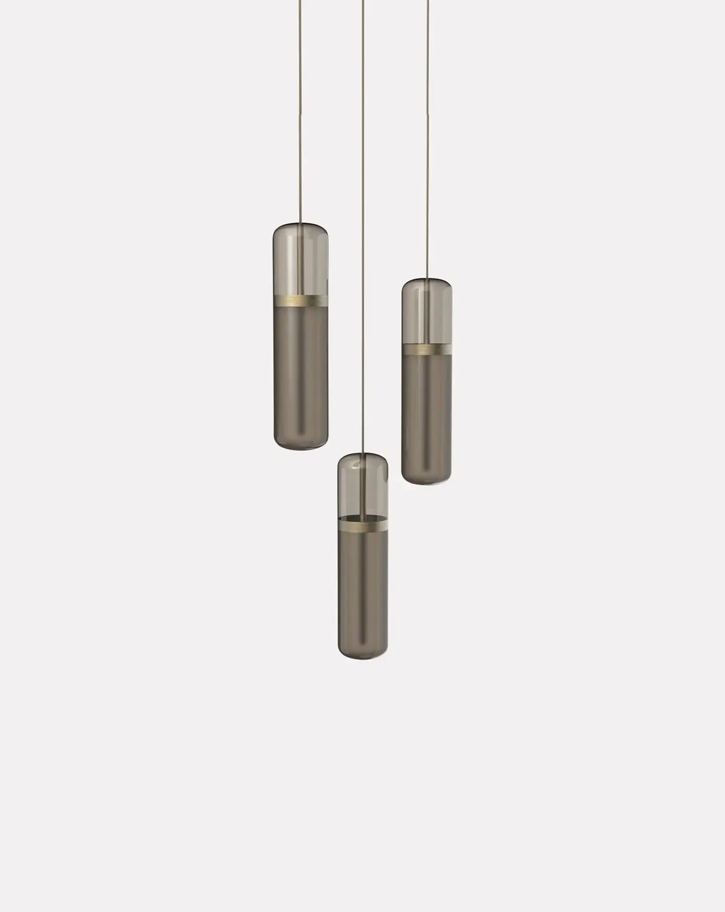 Pill Smoked Cluster Pendant