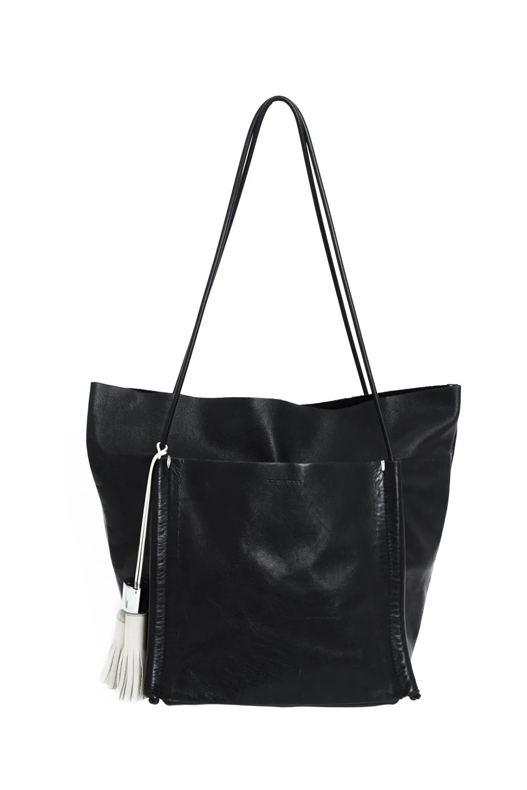 POCKET TOTE PURSE WITH TASSEL