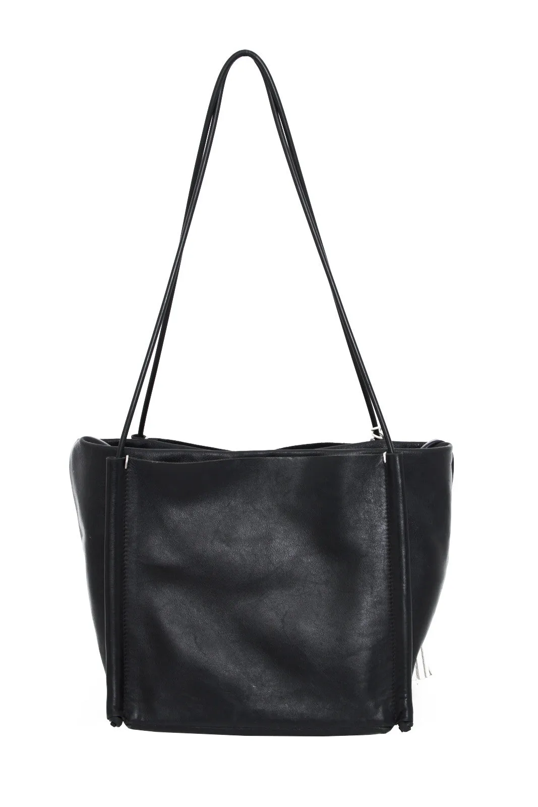 POCKET TOTE PURSE WITH TASSEL