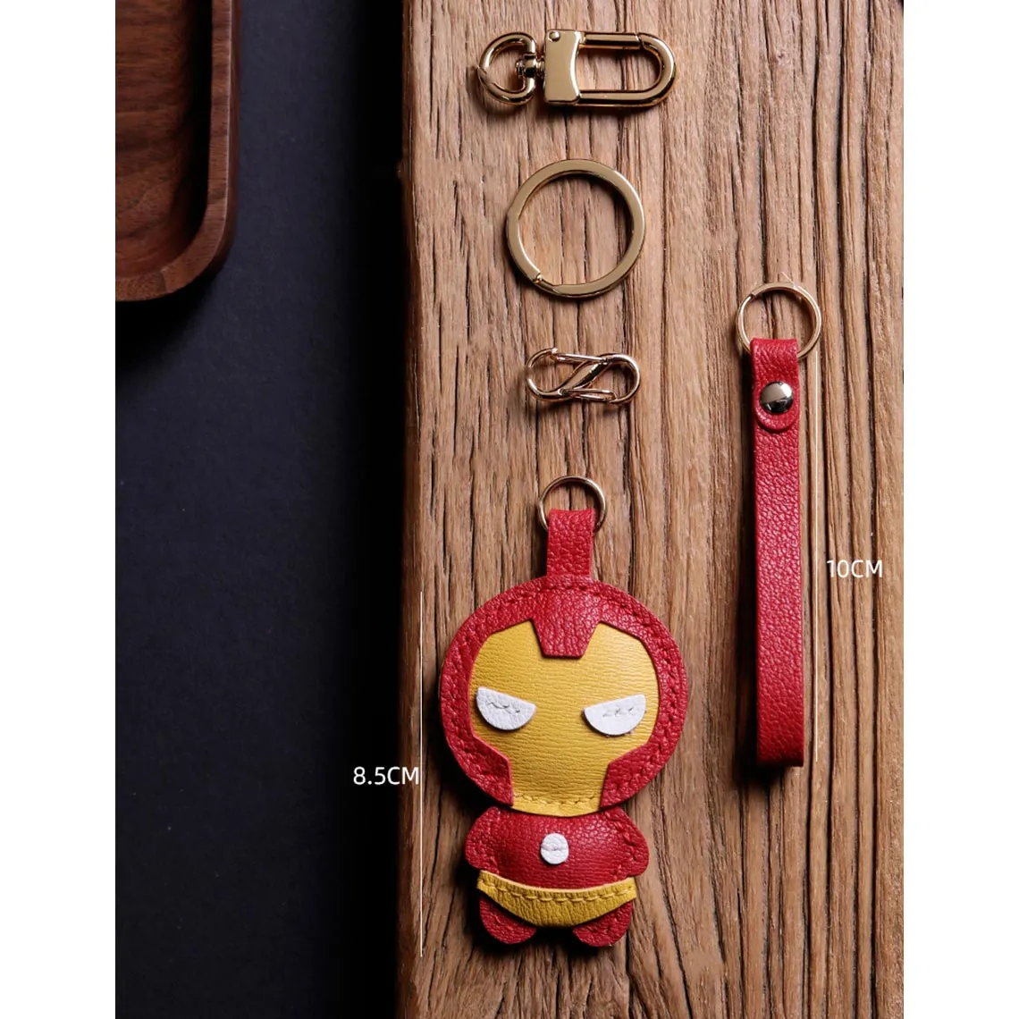 POPSEWING® Leather Iron Men Keychain DIY Kit