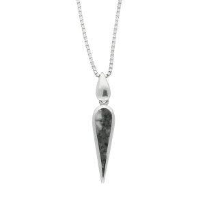 Preseli Bluestone Necklace Toscana Pear Silver