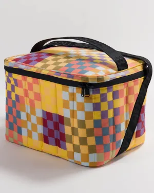 Puffy Cooler Bag - Medium Check Multi