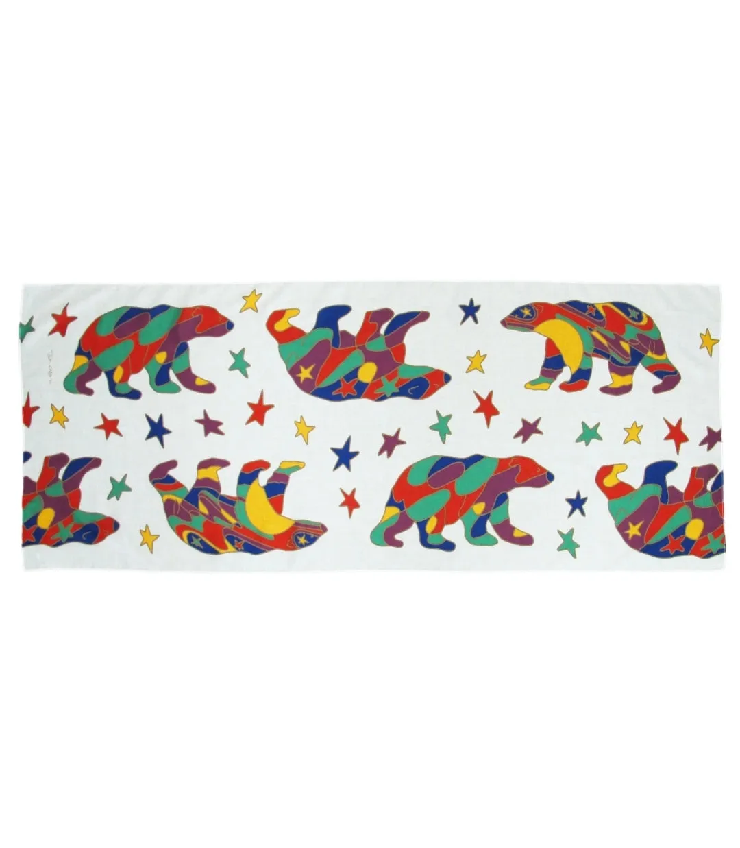 "Alpha Bear" scarf by Indigenous Artist Dawn Oman