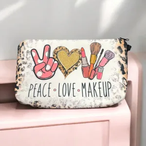 "Peace, Love & Makeup" Bag