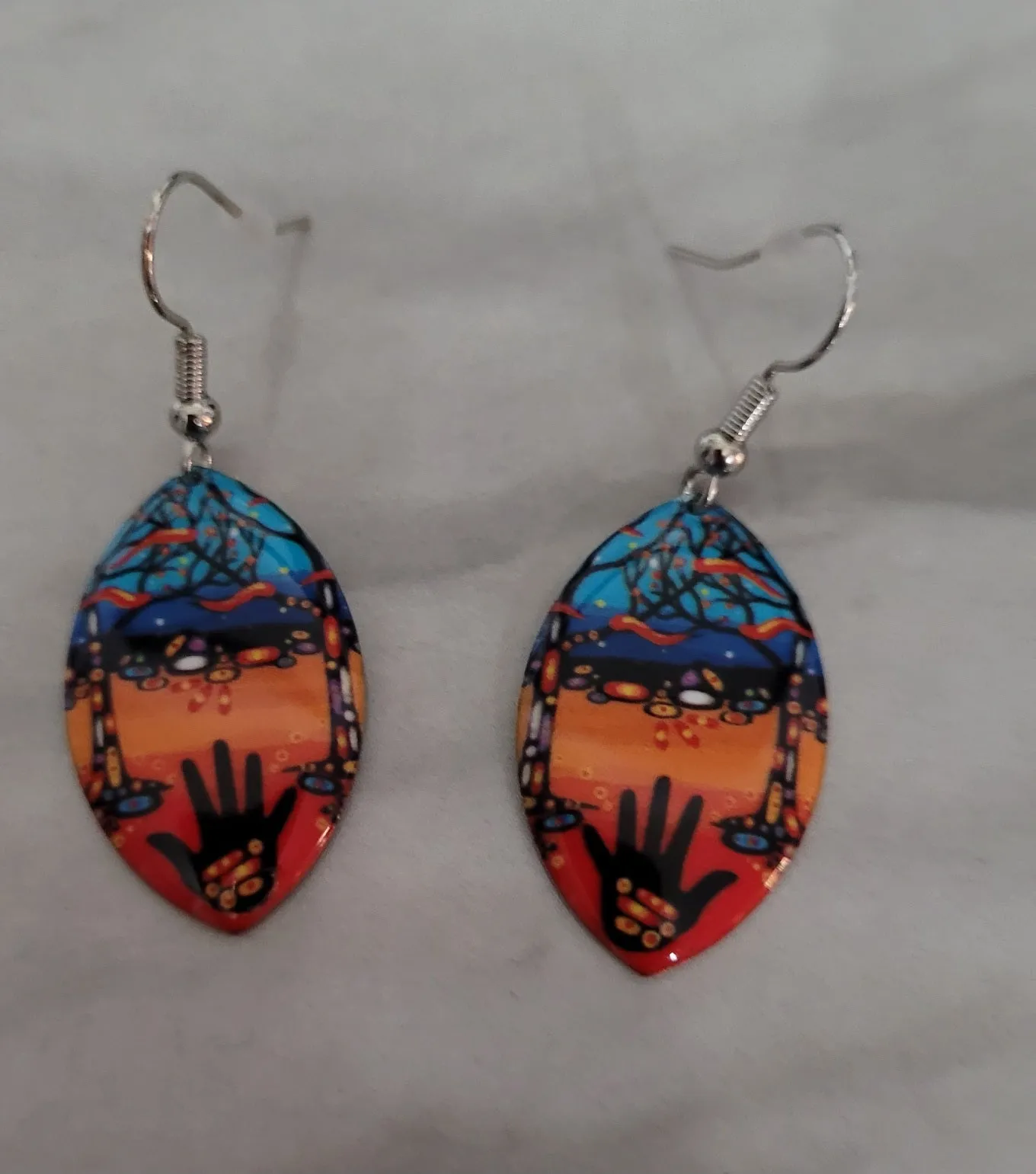 "Remember" Dangle Earrings by Native Artist, John Rombough