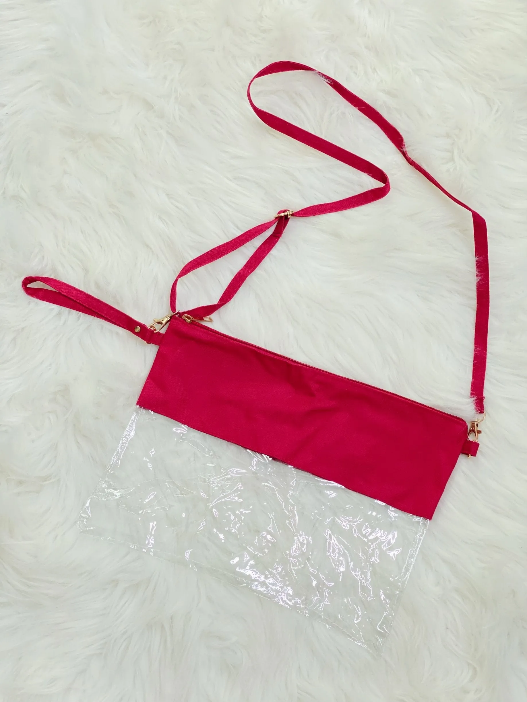 Red Stadium Crossbody Bag