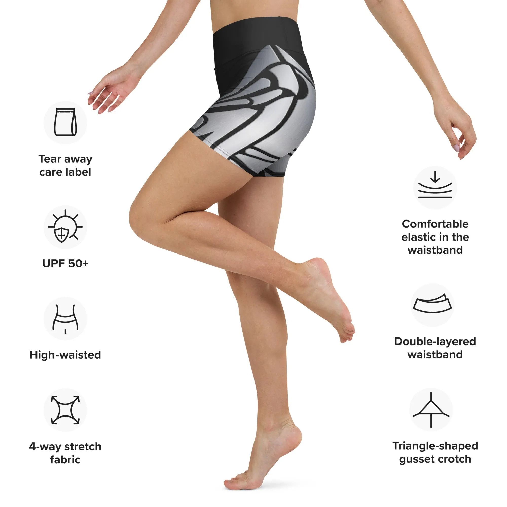 Robo Chic Armor Yoga Shorts