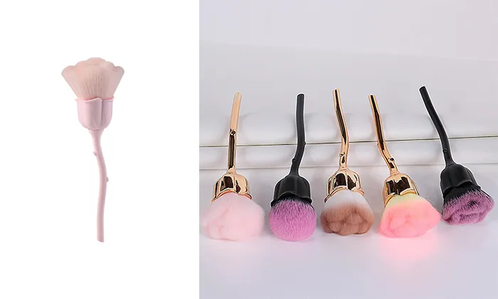 Rose Makeup Brush Pink