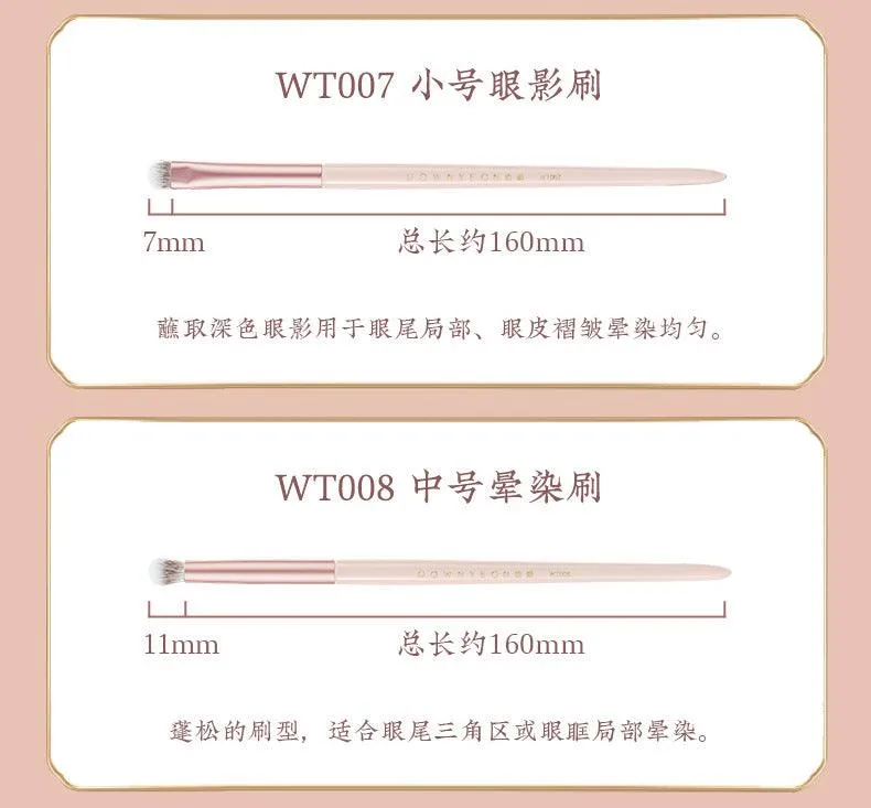 Rownyeon Misty Peach Makeup Brush 11-in-Set RY013