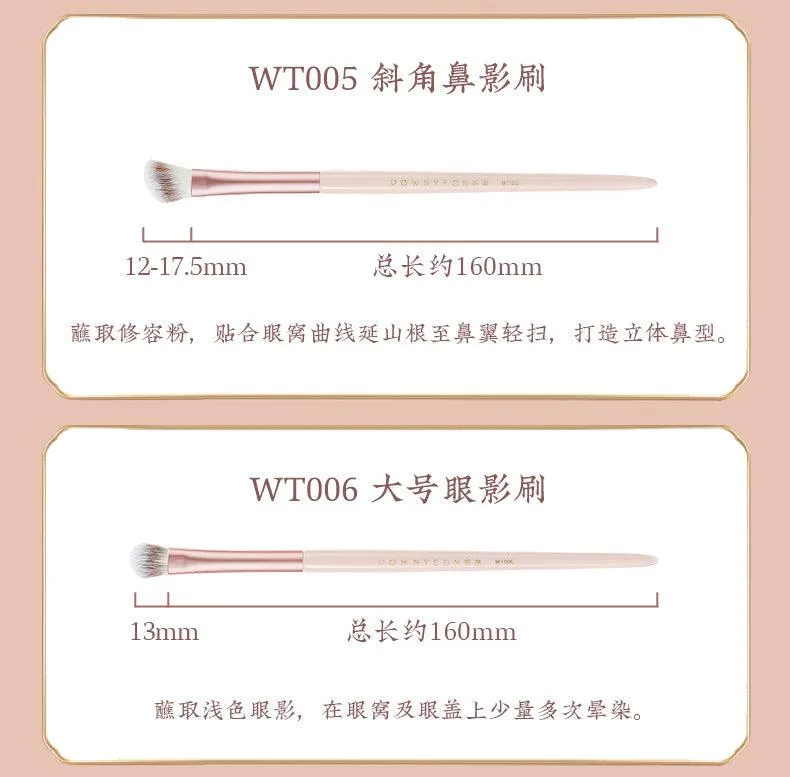 Rownyeon Misty Peach Makeup Brush 11-in-Set RY013
