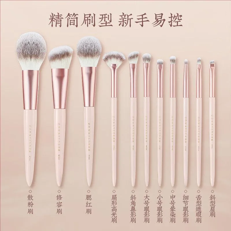 Rownyeon Misty Peach Makeup Brush 11-in-Set RY013