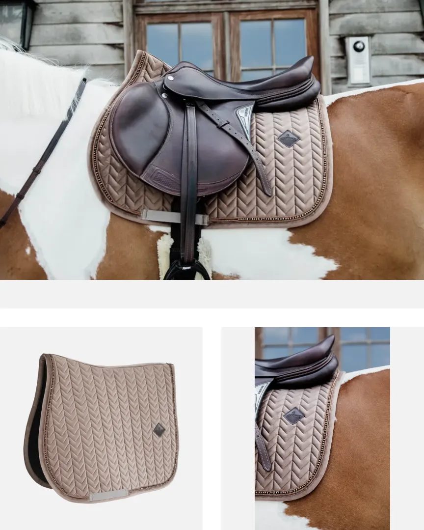 Saddle Pad Velvet Pearls Jumping
