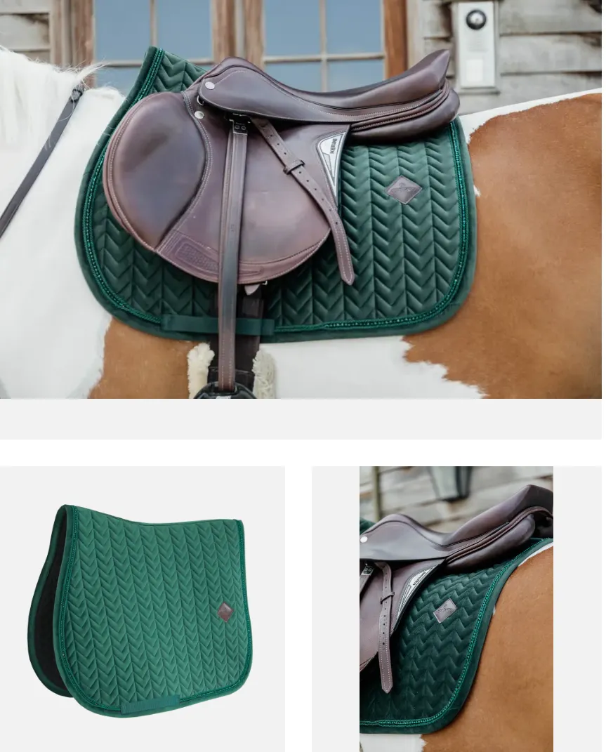 Saddle Pad Velvet Pearls Jumping