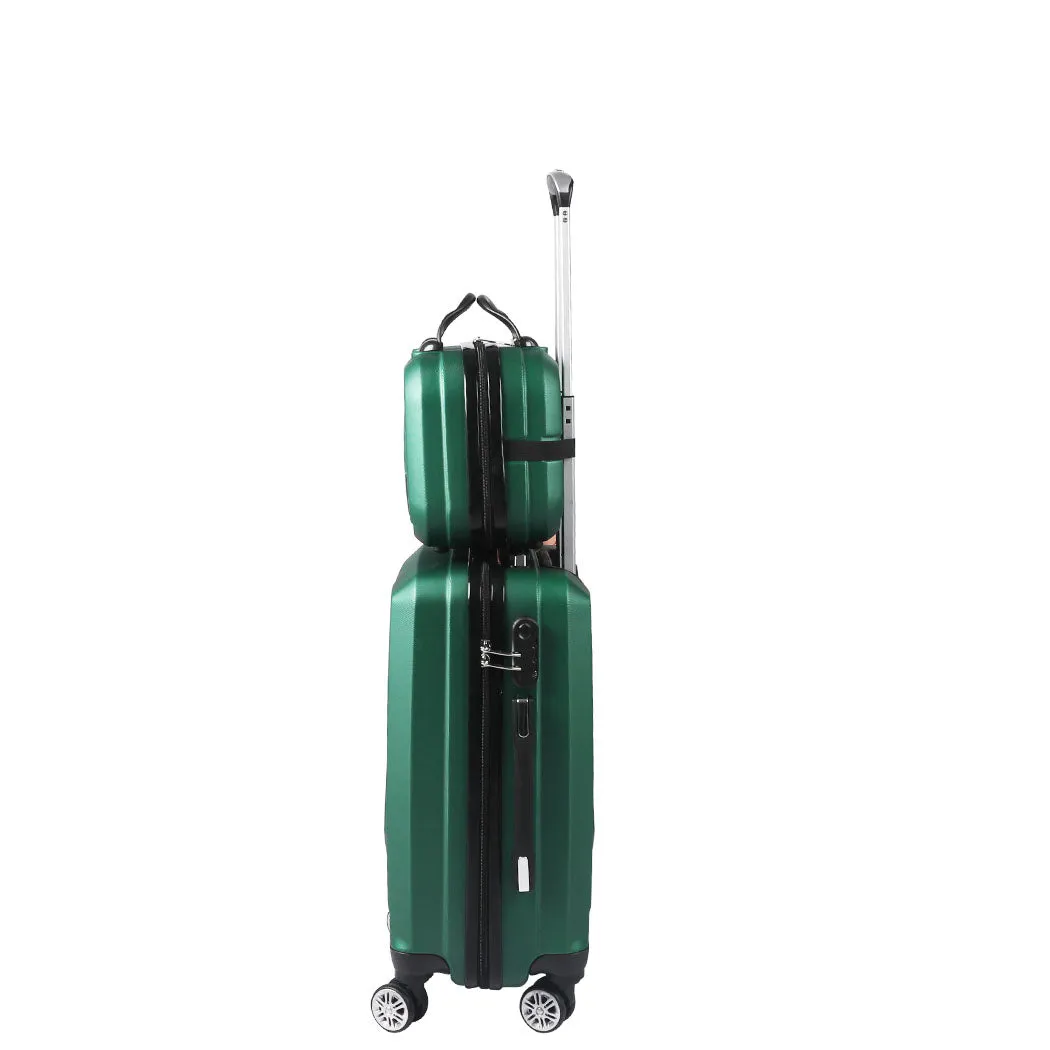 Set of 2 20"Travel Luggage Set - Green