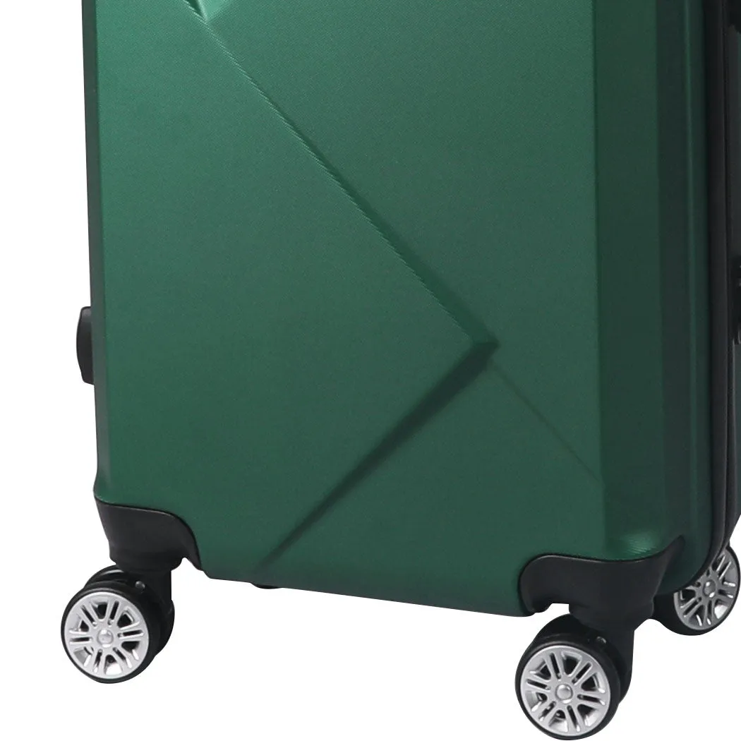 Set of 2 20"Travel Luggage Set - Green