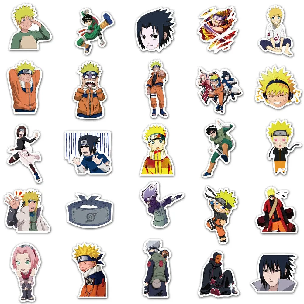 (Set of 50) Anime stickers Waterproof stickers for bottles / suitcases / bike / skateboard - Shinobi