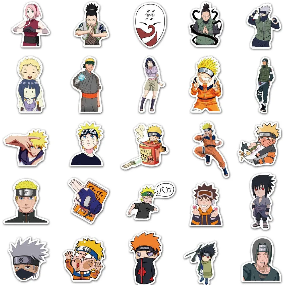 (Set of 50) Anime stickers Waterproof stickers for bottles / suitcases / bike / skateboard - Shinobi