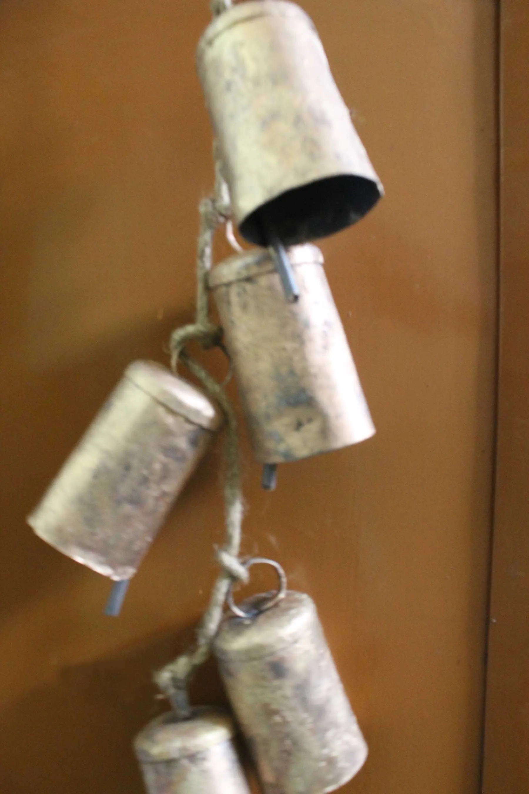 Shabby Chic Rustic Recycled Iron Bells 3.5" Inches Height Animal Bells From India