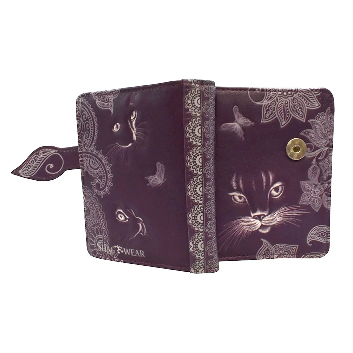 Shadow Cat Wallet Small, Purple