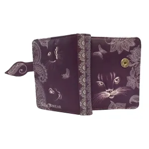 Shadow Cat Wallet Small, Purple