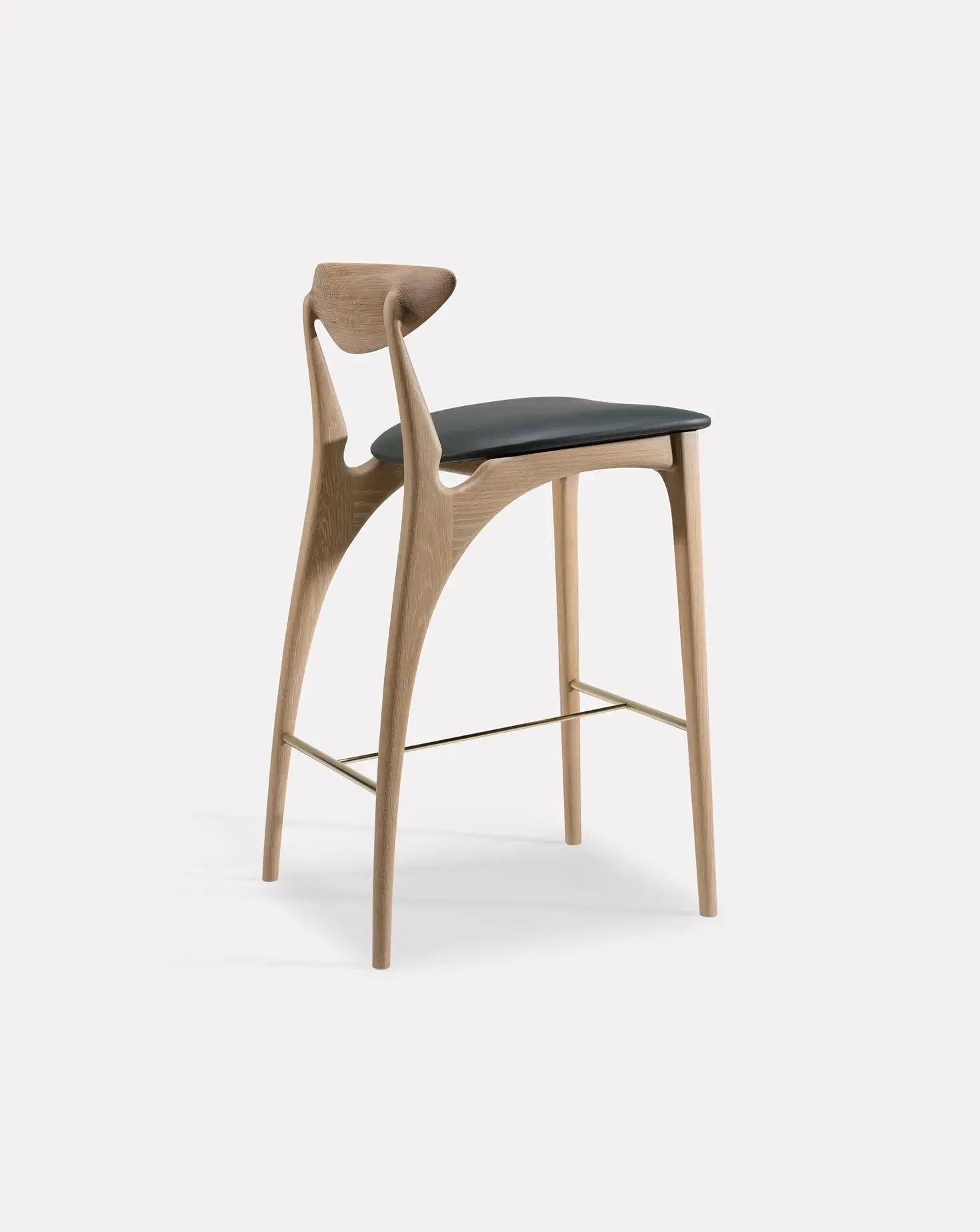 Shanowen White Oak Anthrazite High Stool