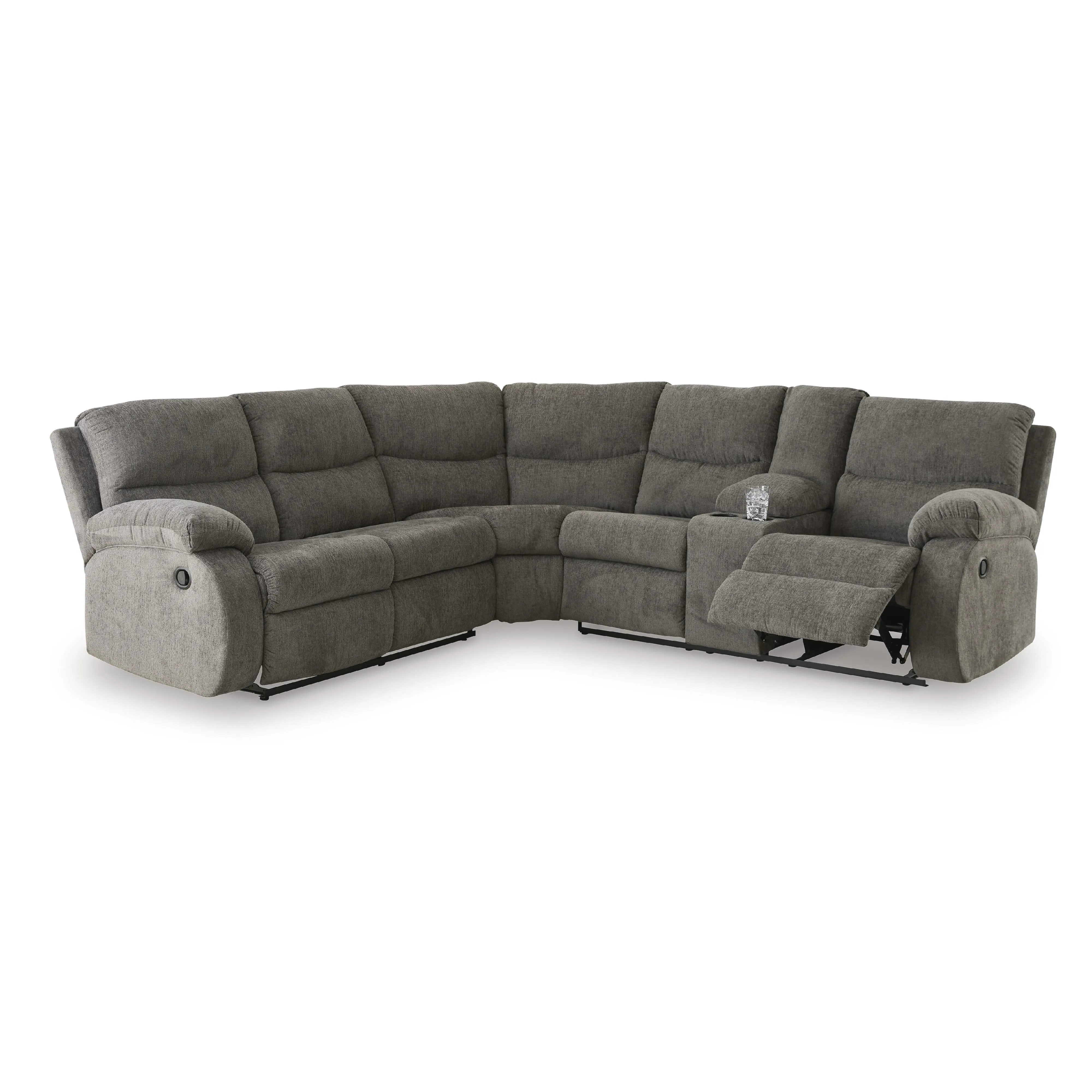 Signature Design by Ashley Museum Reclining Fabric 2 pc Sectional 8180748C/8180749C