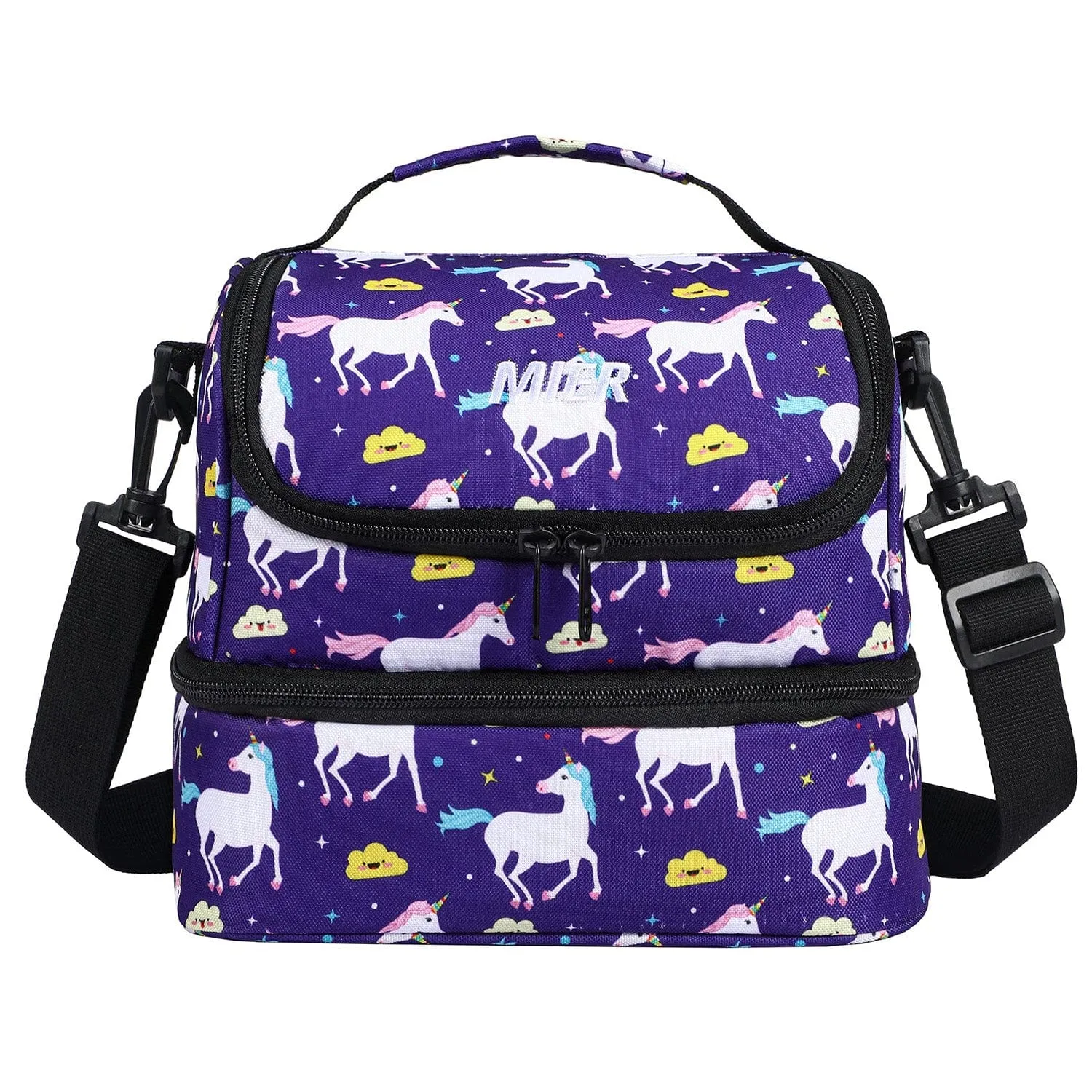 Small Lunch Bag Tote for Kids with Shoulder Strap