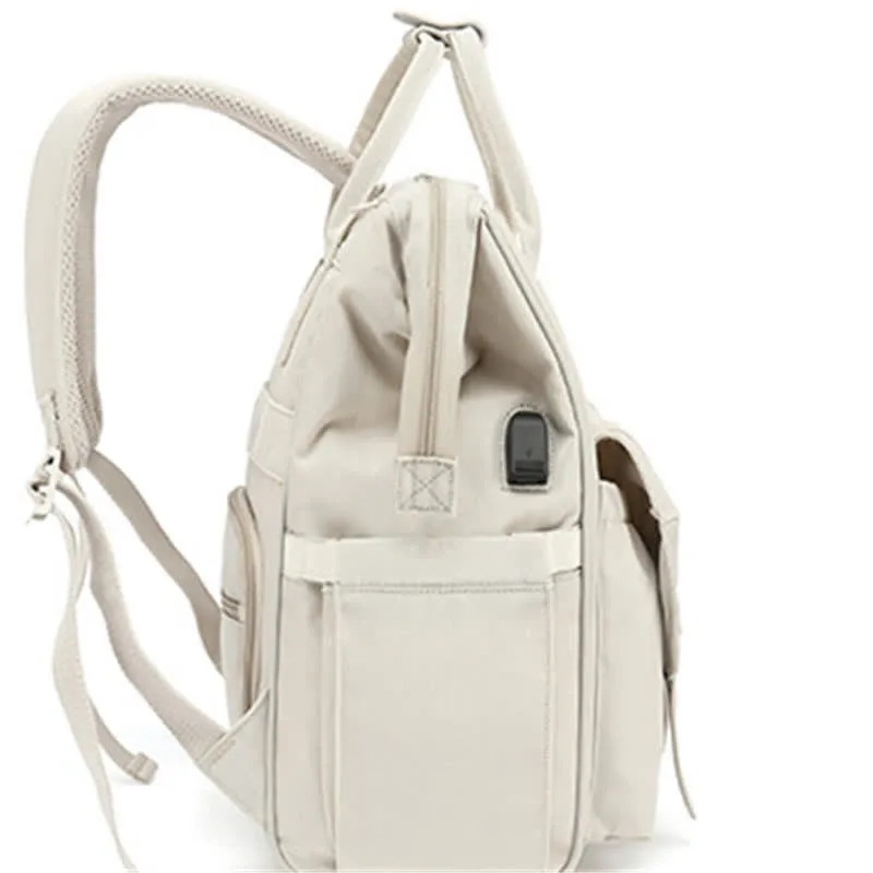 Solid Color Multi-functional Mommy Bag