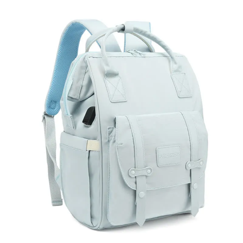 Solid Color Multi-functional Mommy Bag