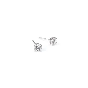 Solitaire CZ Earrings ( 0.5 cm )