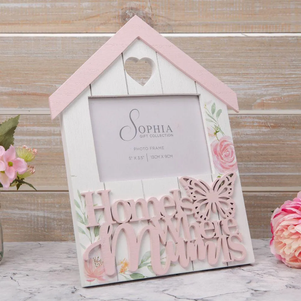 Sophia Photo Frame Home is Where Mom Is - 5" X 3.5"