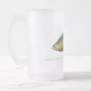 Speckled Peacock Bass (Pavon) - Frosted Glass Stein